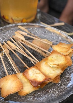 Une photo de Brochettes croustillantes au chèvre frais