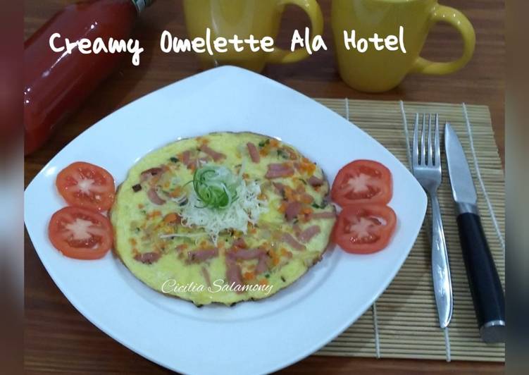 Resep Creamy Omelette Ala Hotel, Enak Banget
