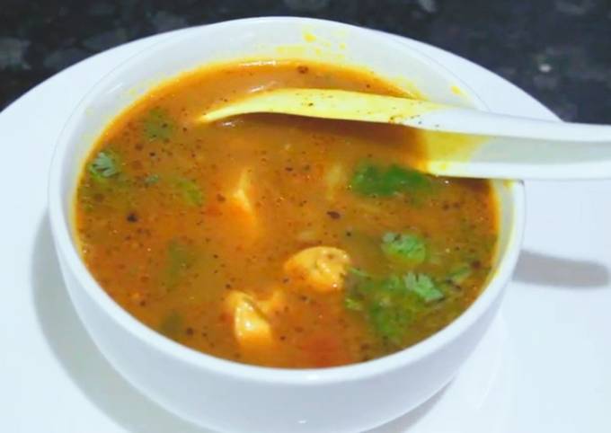 Step-by-Step Guide to Prepare Speedy Country Chicken Soup/Nattu Kozhi Rasam