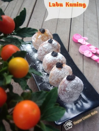 Easy Ways Prepare Recipes Bomboloni  Labu Kuning (Donat ala Italia) the So Delicious Tasty.