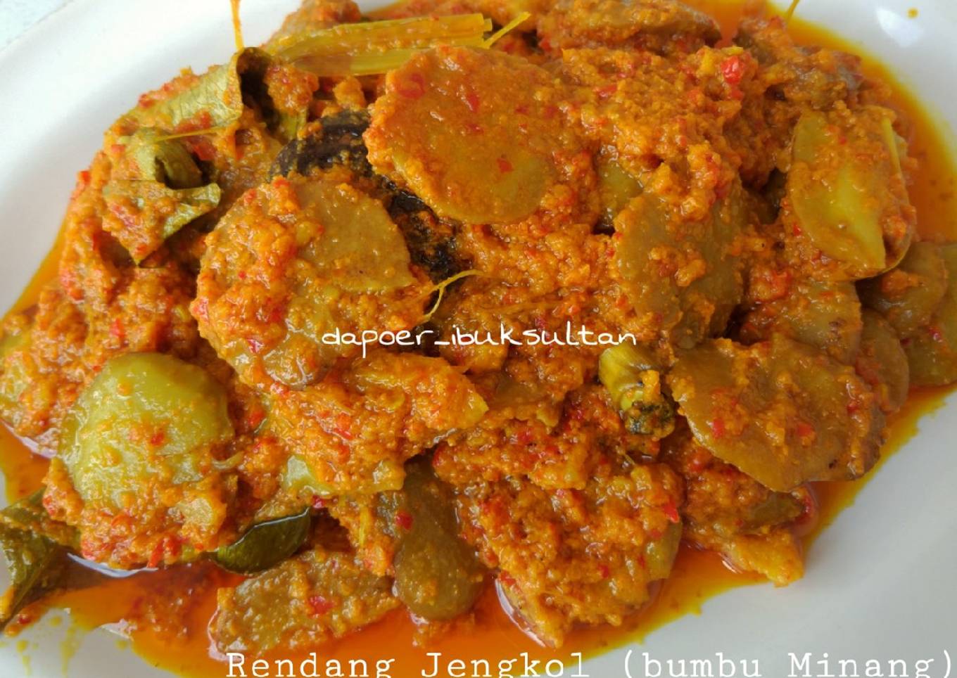 Rendang Jengkol (bumbu Minang)