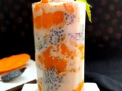A picture of sabja seed dessert