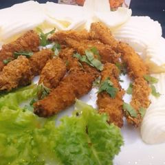 A picture of Crispy chicken strips.
