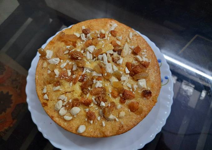 Recipe of Quick Mango sooji cake