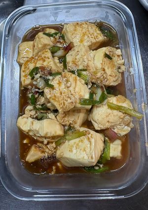 煎豆腐珠蔥 的食譜成品照片