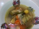 Sup ayam goreng jahe