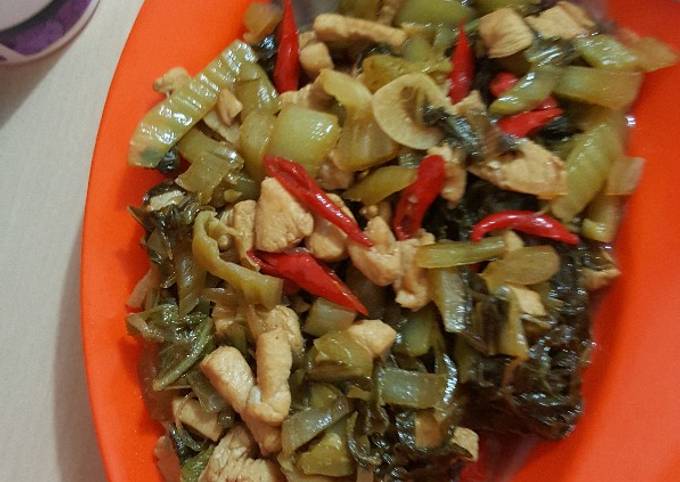 Resep Tumis Sayur Asin Ayam Oleh Lie Xin Yi Cookpad