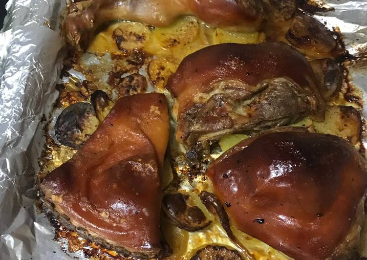 Gorrín asado a baja temperatura