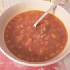 My mother's bean soup A picture of My mother's bean soup.