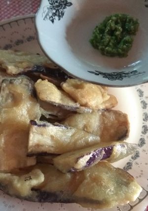 Foto resep Terong goreng tepung crispy sambel ijo