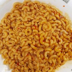 A picture of Macaroni jollof.