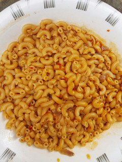 A picture of Macaroni jollof.