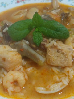 Una foto de Cazuela de arroz con mariscos