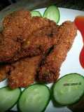 Crispy fried finger fish pakora