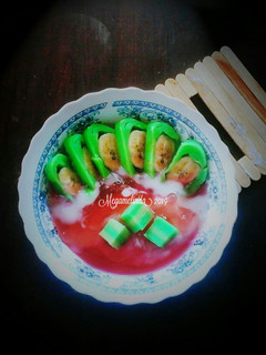 Foto resep Es pisang ijo khas Makassar