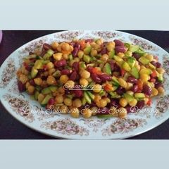 A picture of Beans Salad with Sweet & Sour Dressing.