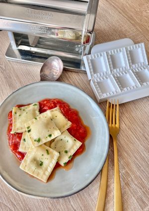 Une photo de Ravioli ricotta épinards