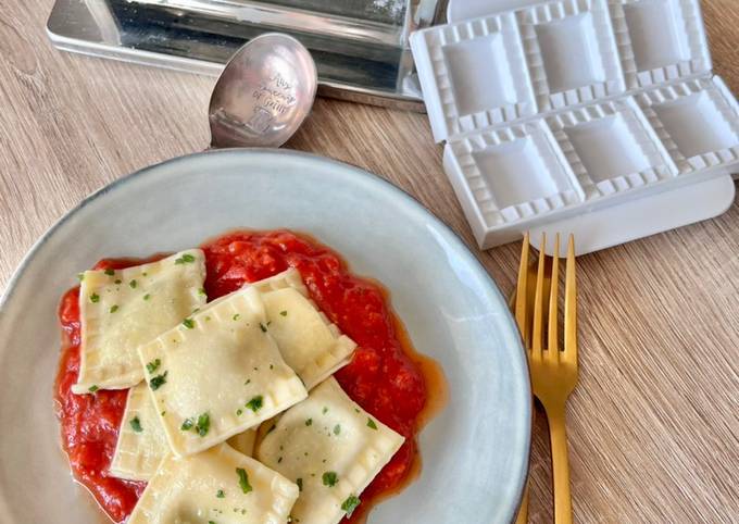 Recette de raviolis aux épinards et à la ricotta