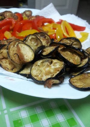 صورة لوصفة باذنجان مقلي على الطريقه المغربيه