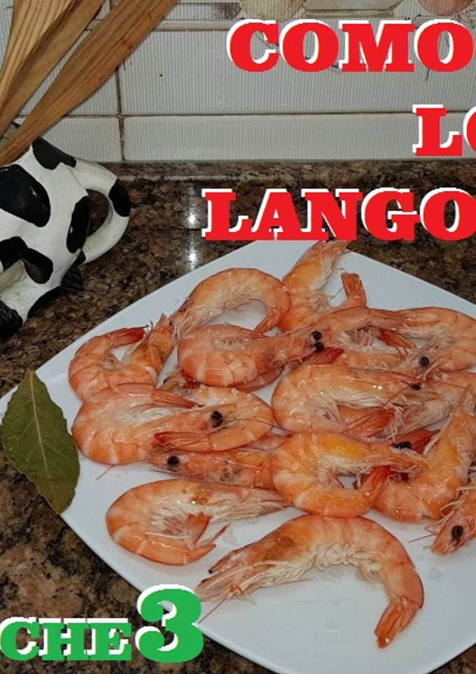 Una foto de Cómo cocer los langostinos