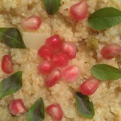 A picture of Daliya with veggies.