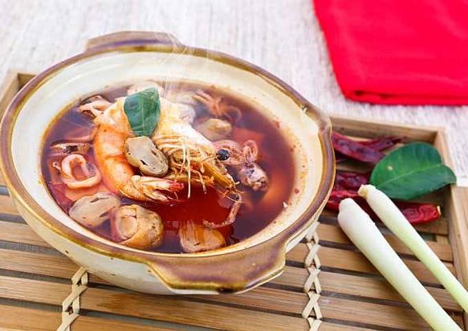 Resep Tom Yam Seafood Pedas