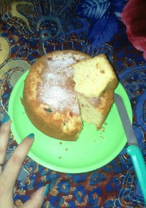 A picture of Tutty fruity cake.