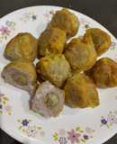 酥炸芋泥栗子丸（素食料理）