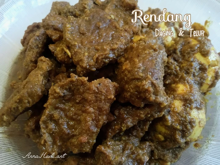 Cara Mudah Menyiapkan Resep Rendang Daging &amp;amp; Telur yang Menggugah Selera Anti Ribet, Mantap Sekali