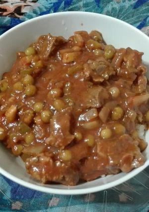 Una foto de Guiso de carne al microondas