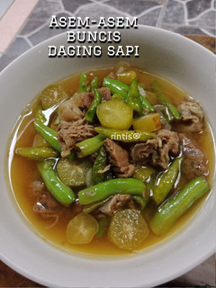 Foto resep Asem-asem Buncis Daging Sapi