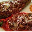 Pimientos rellenos de seitán y tupinambo