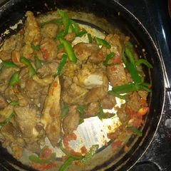 A picture of Dry fry pork.