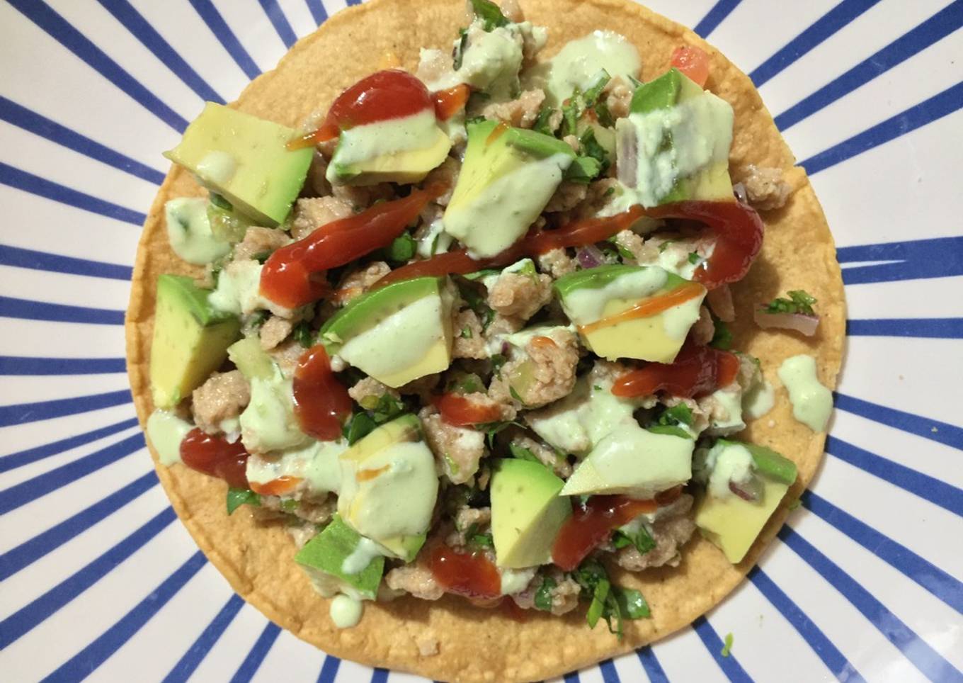 Ceviche de soya y aderezo de serrano