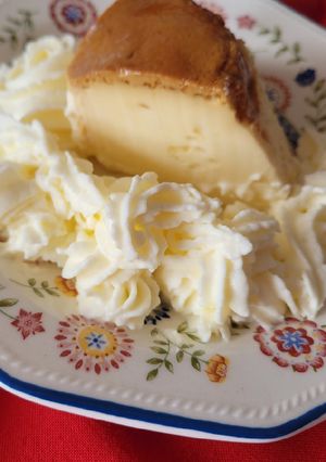 Una foto de Flan de huevo en olla a presión