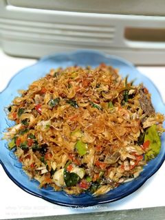 Foto resep Tongkol suwir kemangi + petai pedas