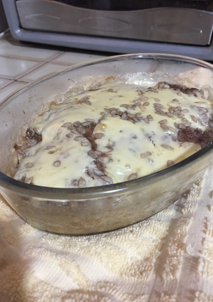 Una foto de Pastel de carne picada con salvado avena y semillas