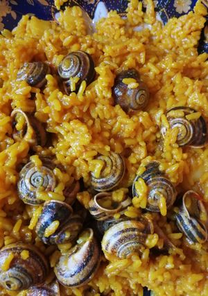صورة لوصفة ارز بالببوش او الحلزون بنين بزاف 🐌🐌🐌🐌
