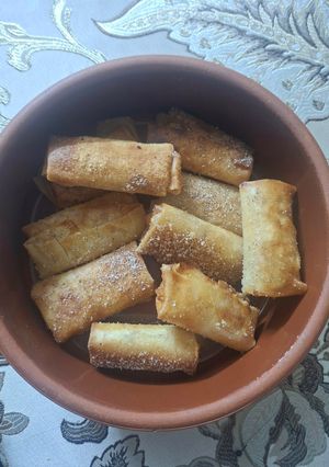 صورة لوصفة فطيرة التفاح مقلي