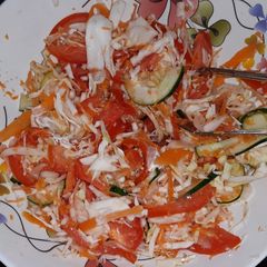 A picture of Simple mango veg salad.