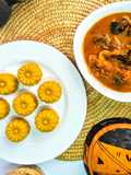 Banga soup with Eba