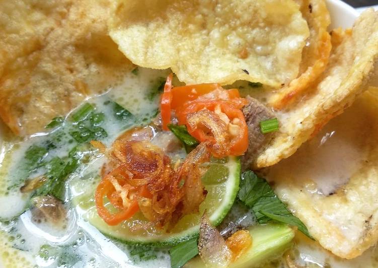 Cara Gampang Menyiapkan Soto betawi kuah santan Anti Gagal
