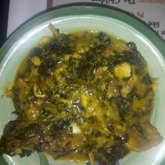 A picture of Mouthwatering bitter leaf soup.