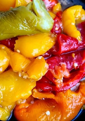 O poză a rețetei Salată de ardei copți.
