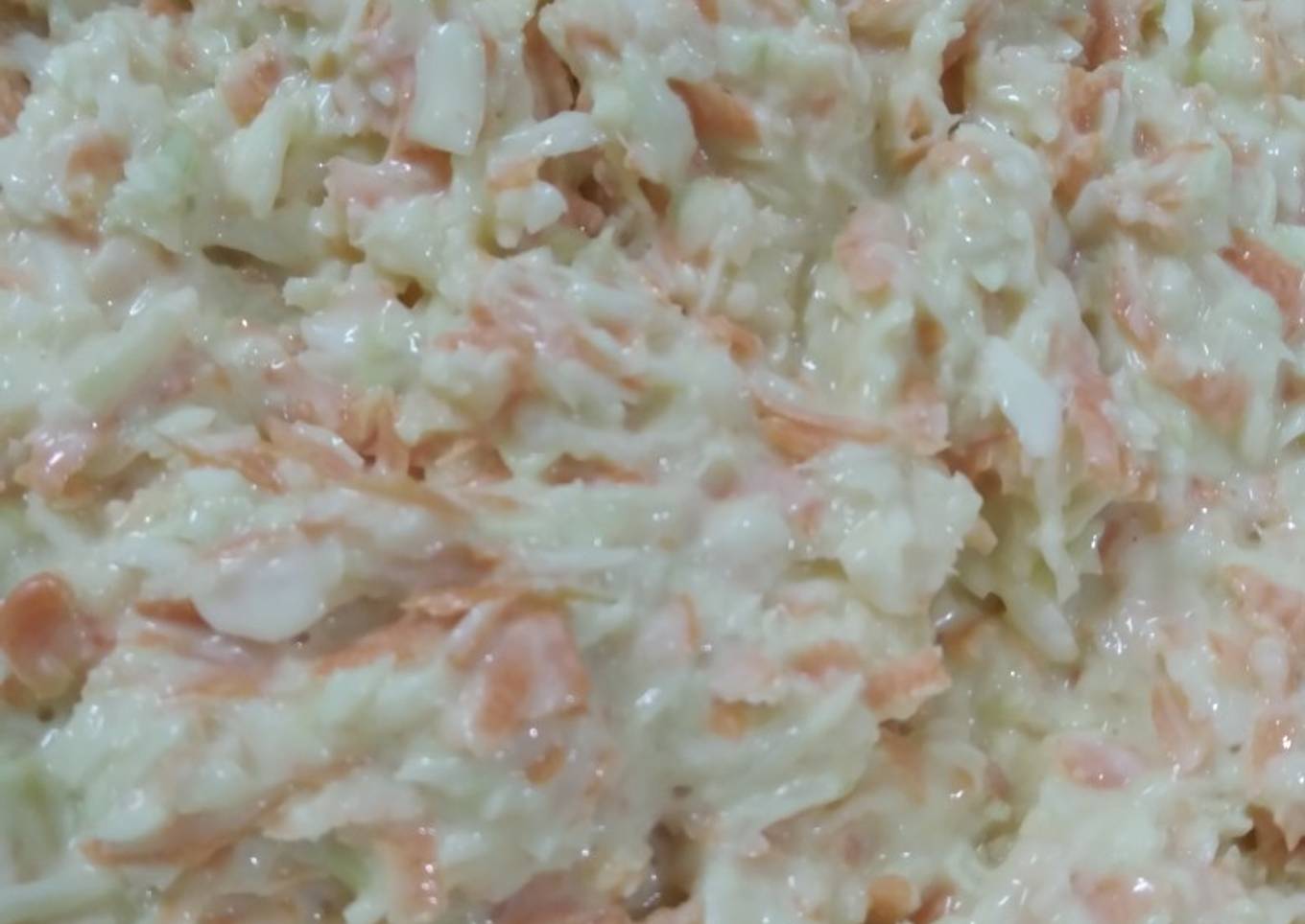 Ensalada tipo KFC de repollo y zanahoria