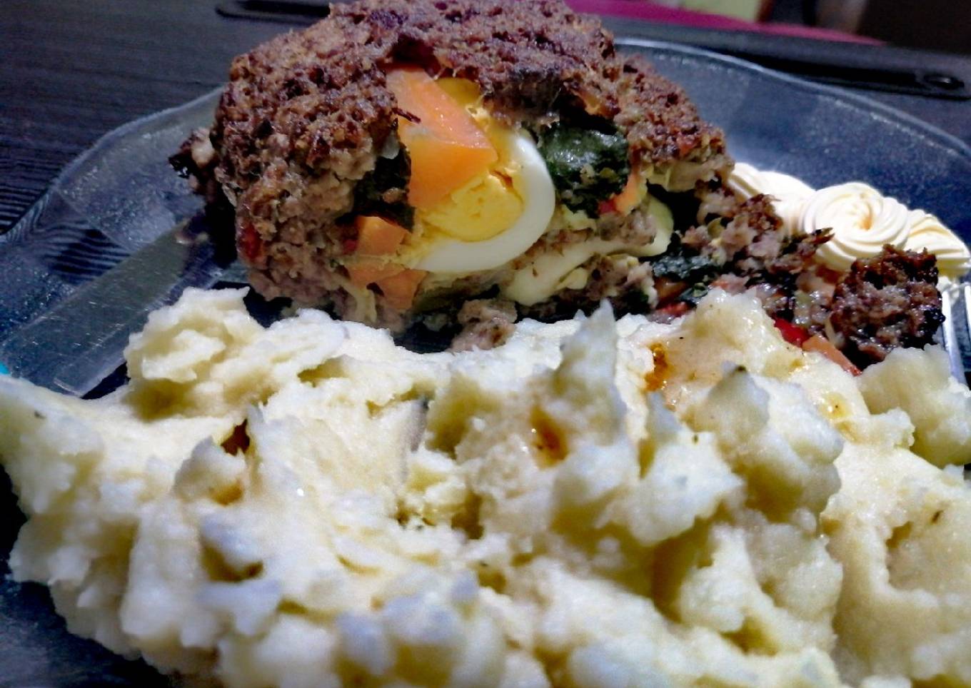 Pan de carne con puré