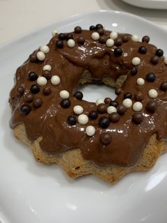 Una foto de Bizcocho vegano de plátano y avena