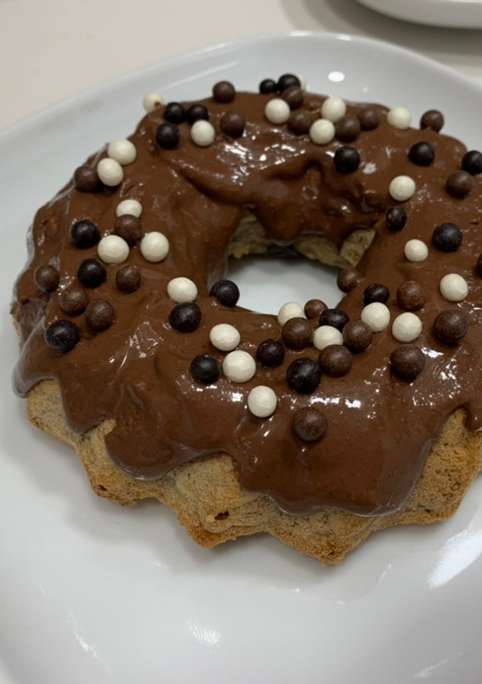 Una foto de Bizcocho vegano de plátano y avena