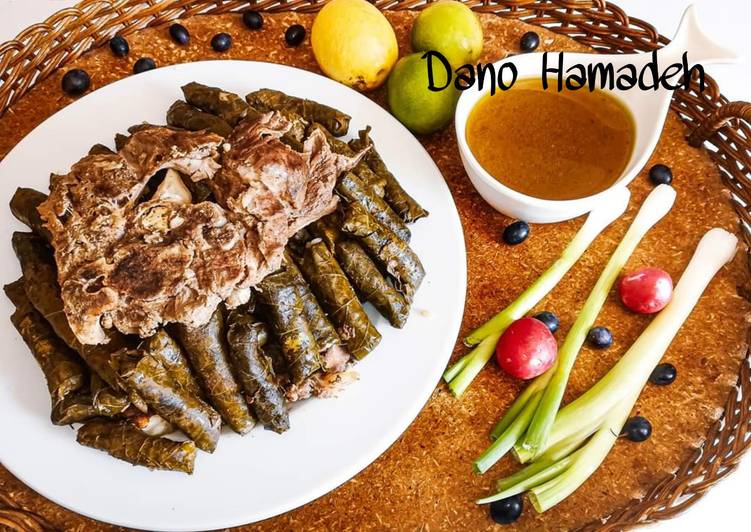 Simple Way to Make Ultimate Stuffed Vine leaves with rice and minced meat