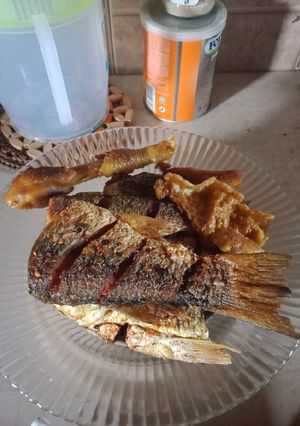 Foto resep Ikan goreng blanak bertelur